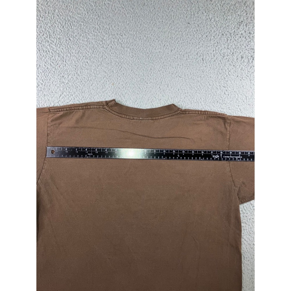 Vintage Mazatlan Mexico Vacation T Shirt Mens XL Brown Euro Elegance Y2K Boxy - Picture 7 of 11